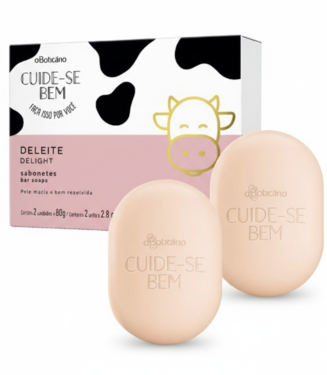 C0433 CUIDE-SE BEM SABONETE BAR SOAPS DELEITE PACK 2 UNIDADES