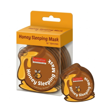 C0538 PUREDERM HONEY SLEEPING MASK ( mascarilla de miel hidratante para usar al dormir) 12 UNIDADES