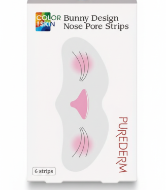C0519 BUNNY DESING NOSE PORE 6 STRIPS PUREDERM ( banda de limpieza de poros para la nariz de conejo)