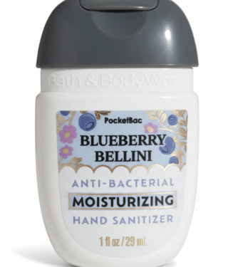 C0497 BBW SOAPS &SANITIZERS MINI SANITIZER MOISTURIZING HYDRATANT BLUEBERRY BELLINI 29 ML.