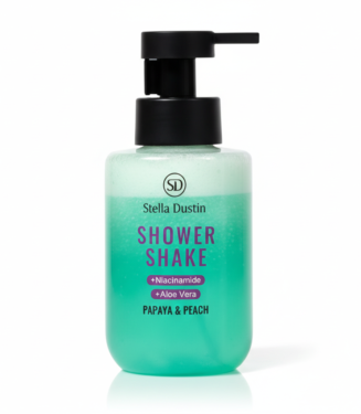 C0163 STELLA DUSTIN SHOWER SHAKE PAPAYA &; PEACH 475ML