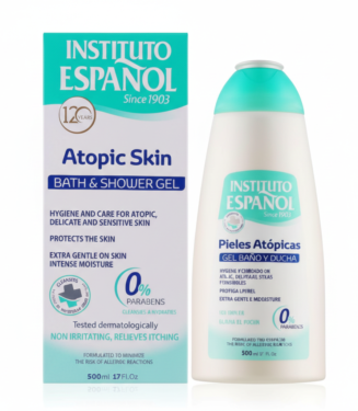 C0124 INSTITUTO ESPAÑOL ATOPIC SKIN BATH  SHOWER GEL 500ML